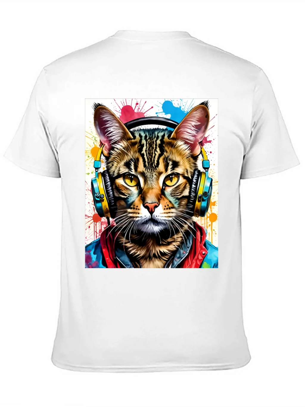Cool Cat T-Shirt - Headphones & Streetwear Style product image 10