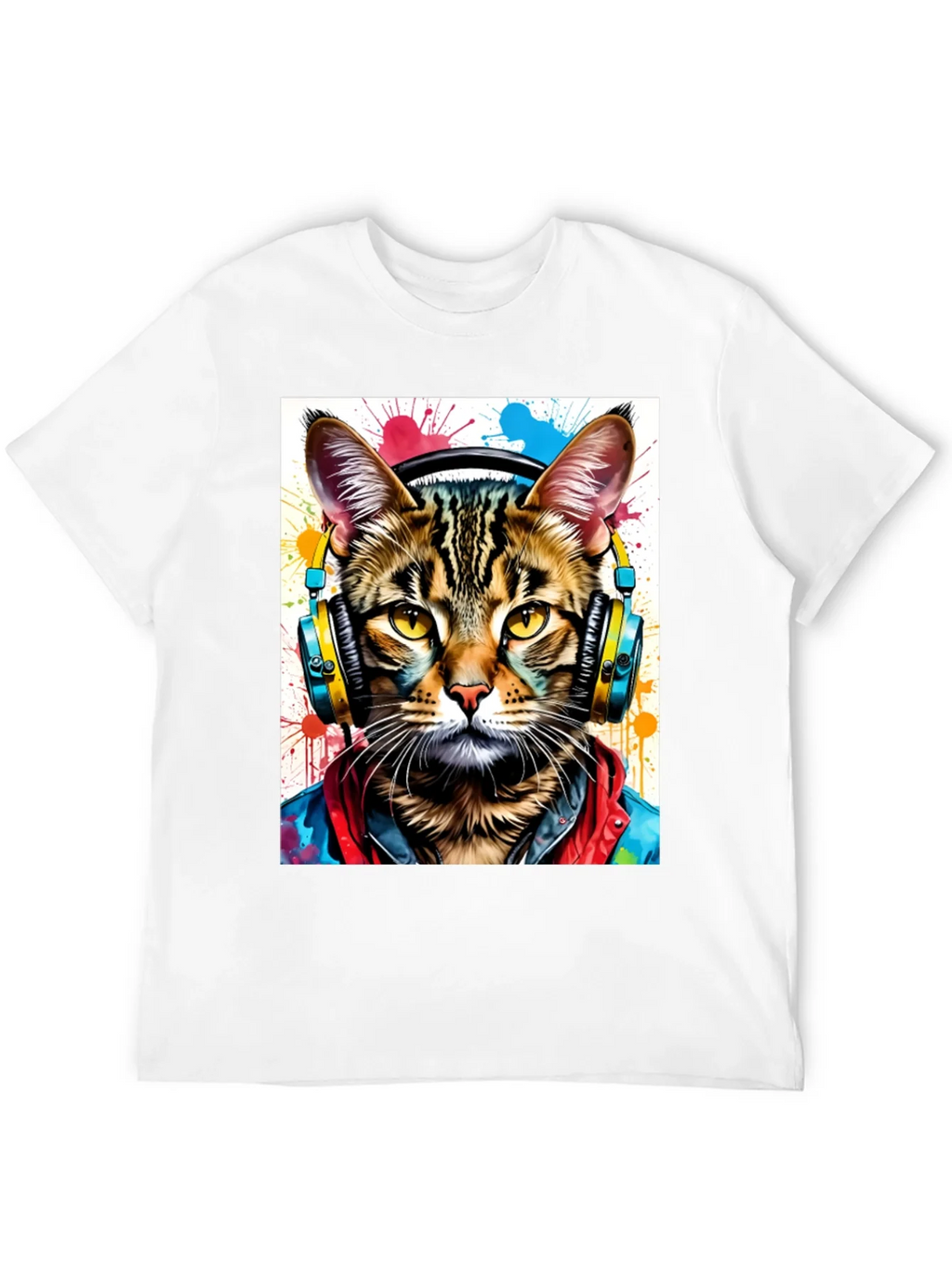 Cool Cat T-Shirt - Headphones & Streetwear Style product image 11