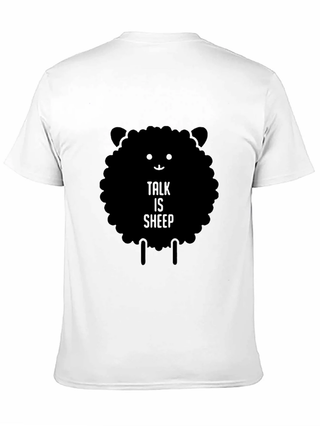 Talk is Sheep Black Graphic T-Shirt product image 10