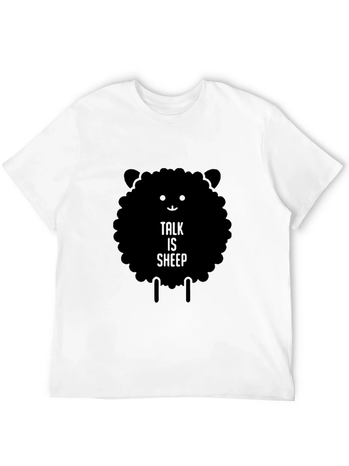 Talk is Sheep Black Graphic T-Shirt product image 11
