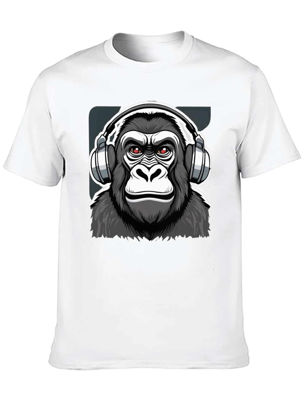 Cool Gorilla DJ Graphic T-Shirt - Black product image 9