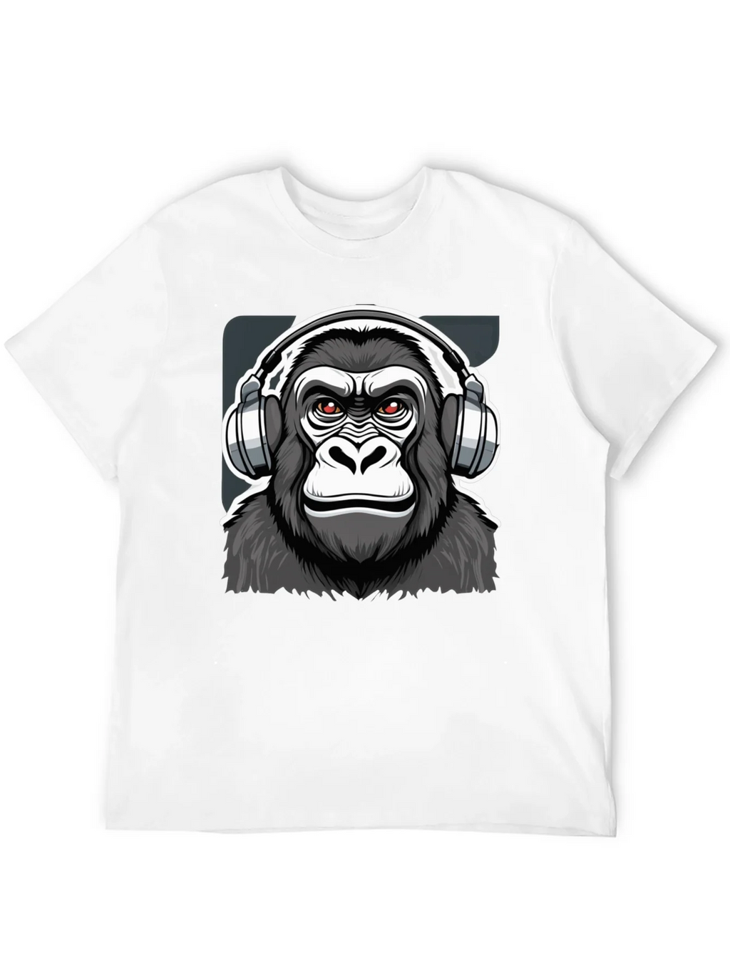 Cool Gorilla DJ Graphic T-Shirt - Black product image 11