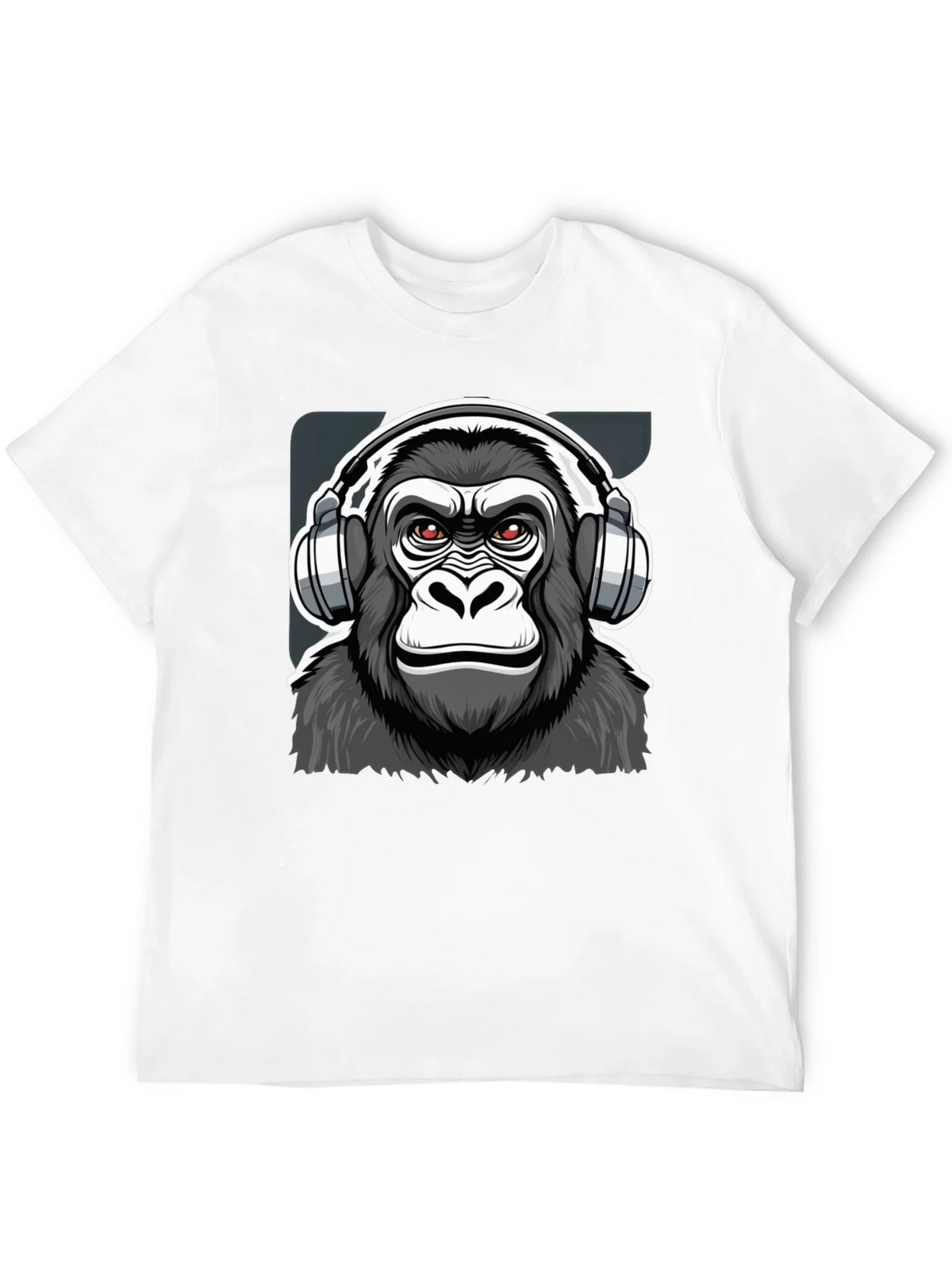Cool Gorilla DJ Graphic T-Shirt - Black product image 11
