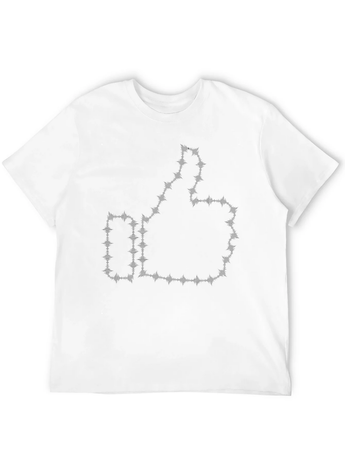 Thumbs Up Barbed Wire Black Graphic Tee product image 11