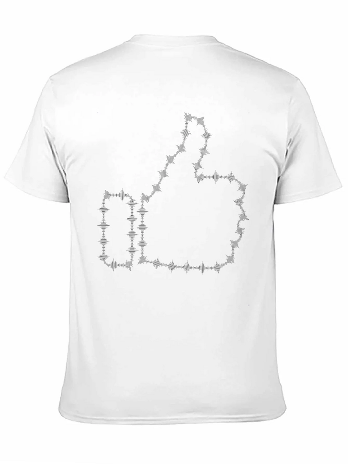Thumbs Up Barbed Wire Black Graphic Tee product image 10