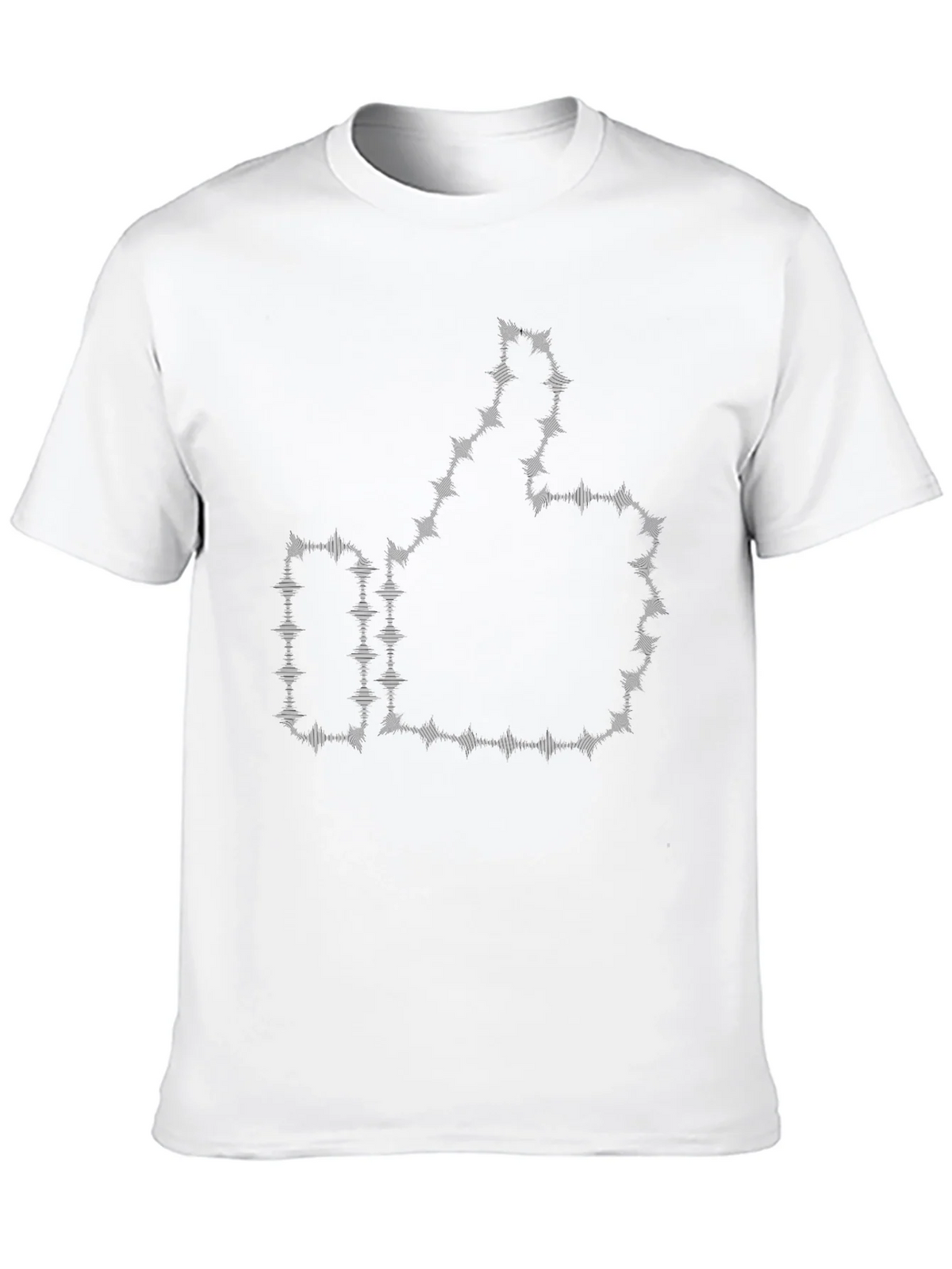 Thumbs Up Barbed Wire Black Graphic Tee product image 9