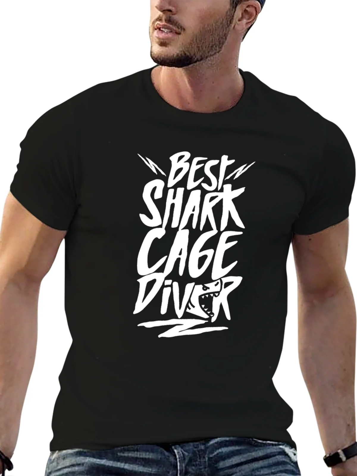 Best Shark Cage Diver T-Shirt - Black product image 6