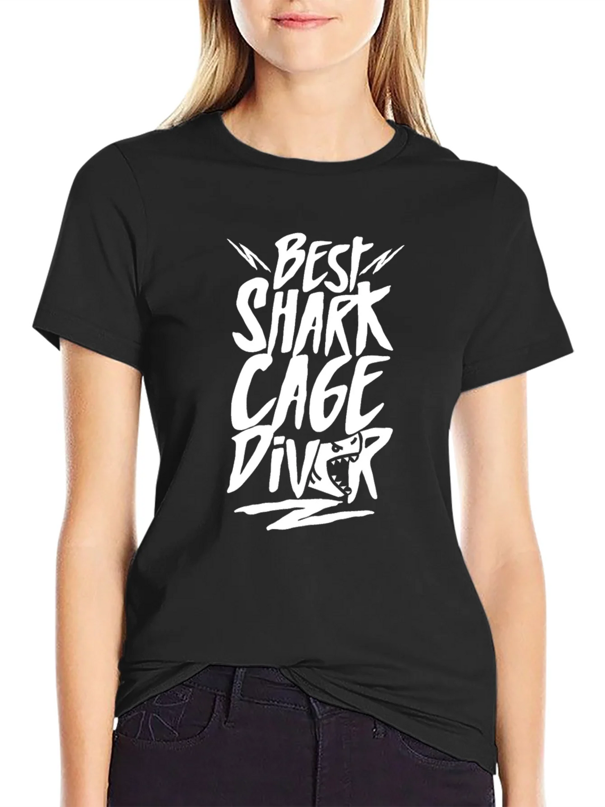 Best Shark Cage Diver T-Shirt - Black product image 2