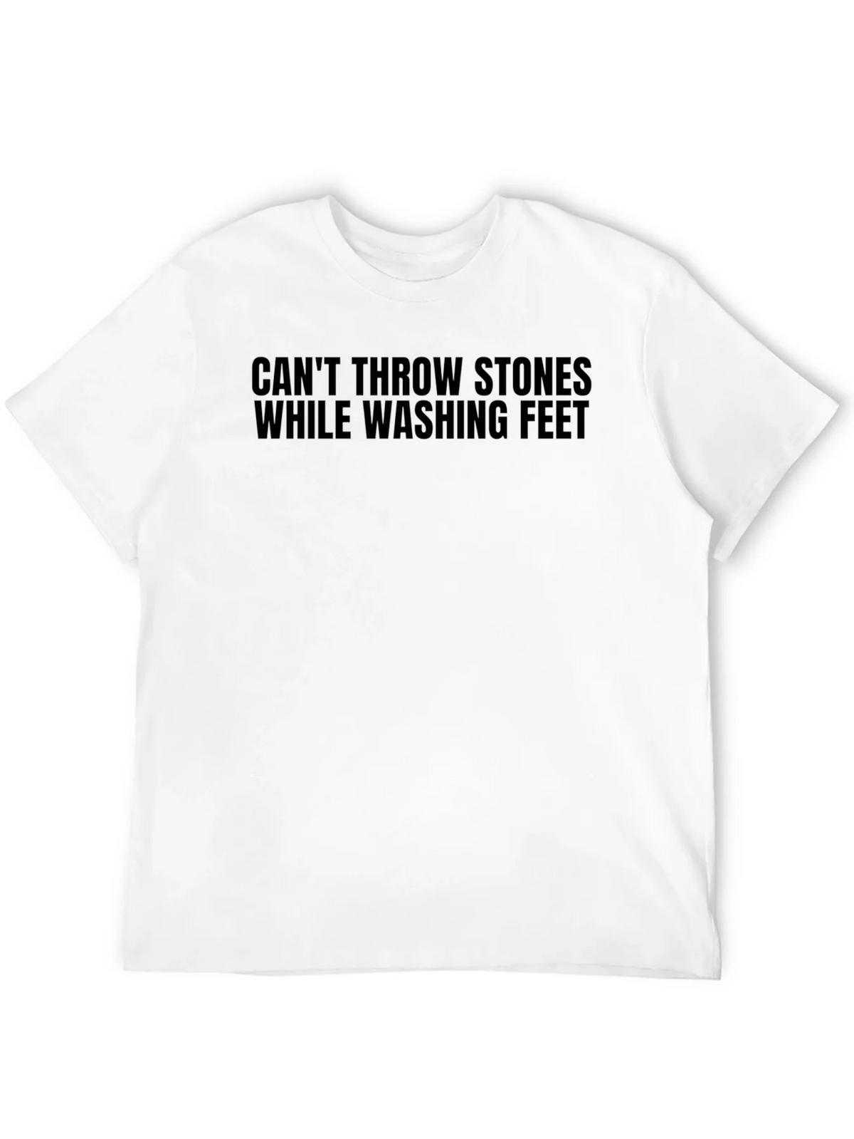 Cant Throw Stones T-Shirt - Black Graphic Tee product image 11