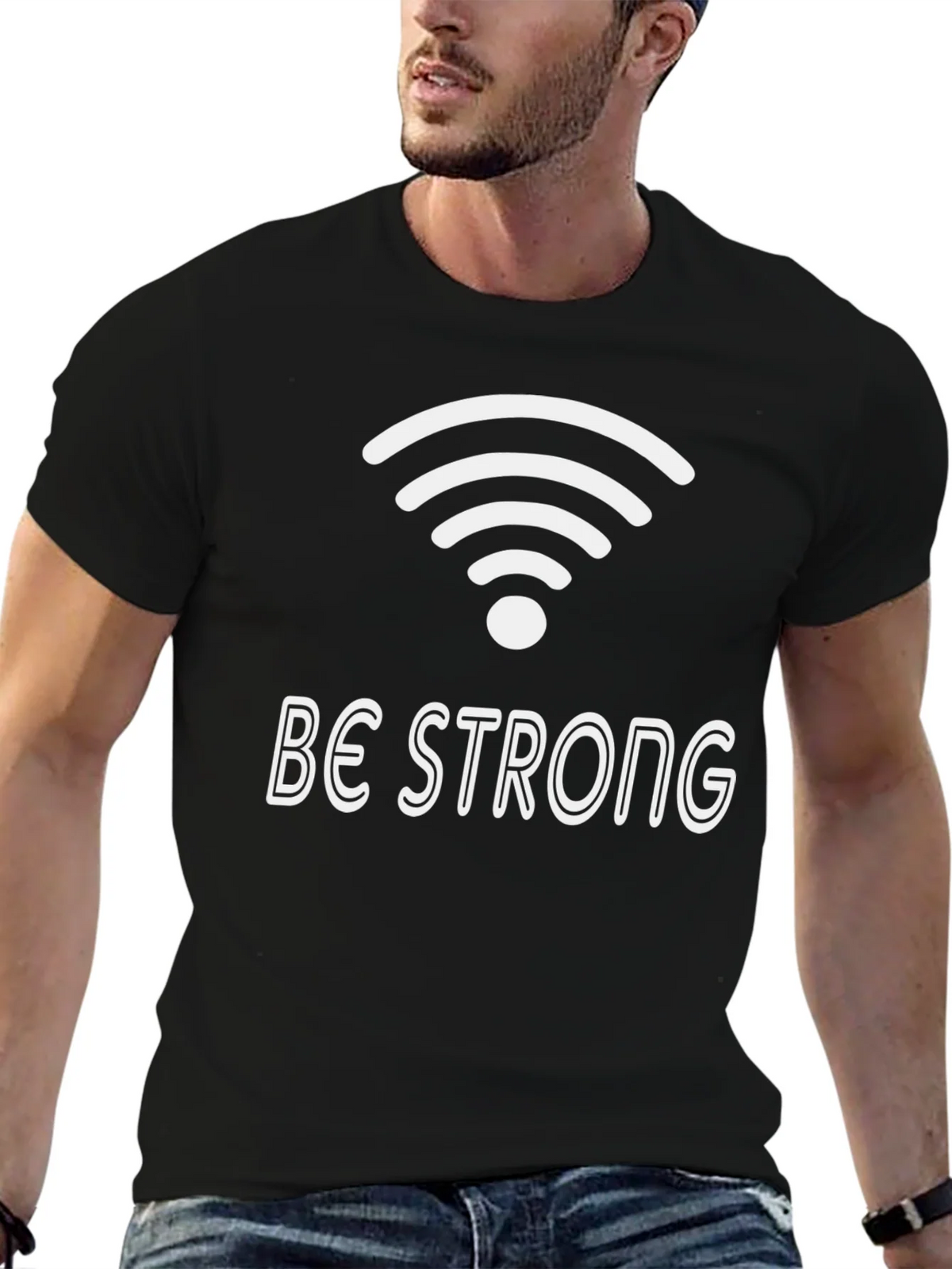 Be Strong Wifi T-Shirt product image 6