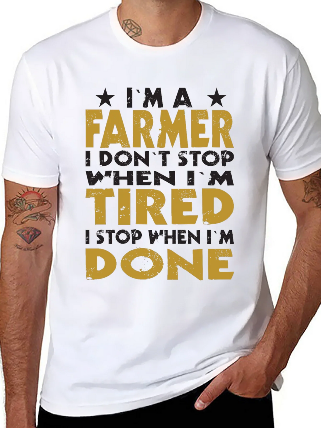 Farmer T-Shirt: I Dont Stop When Im Tired product image 7