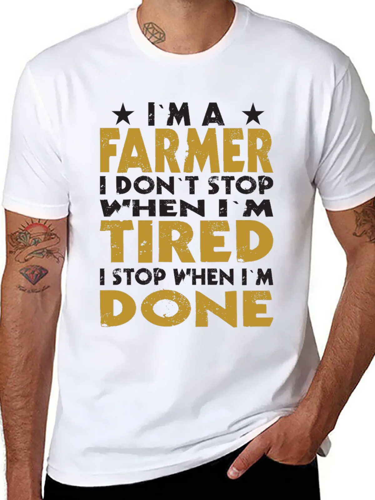 Farmer T-Shirt: I Dont Stop When Im Tired product image 7