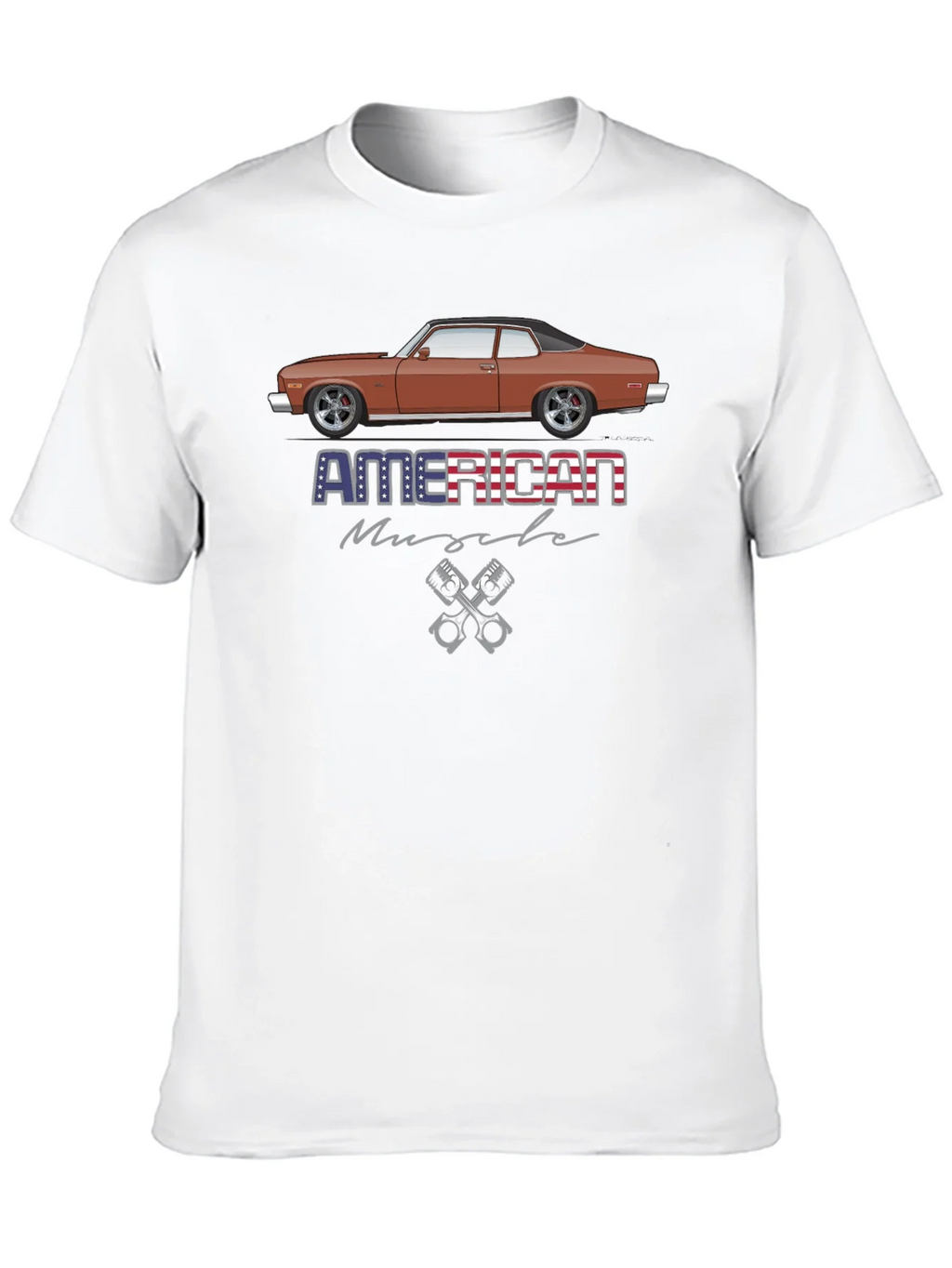 American Muscle Car Graphic T-Shirt product image 9