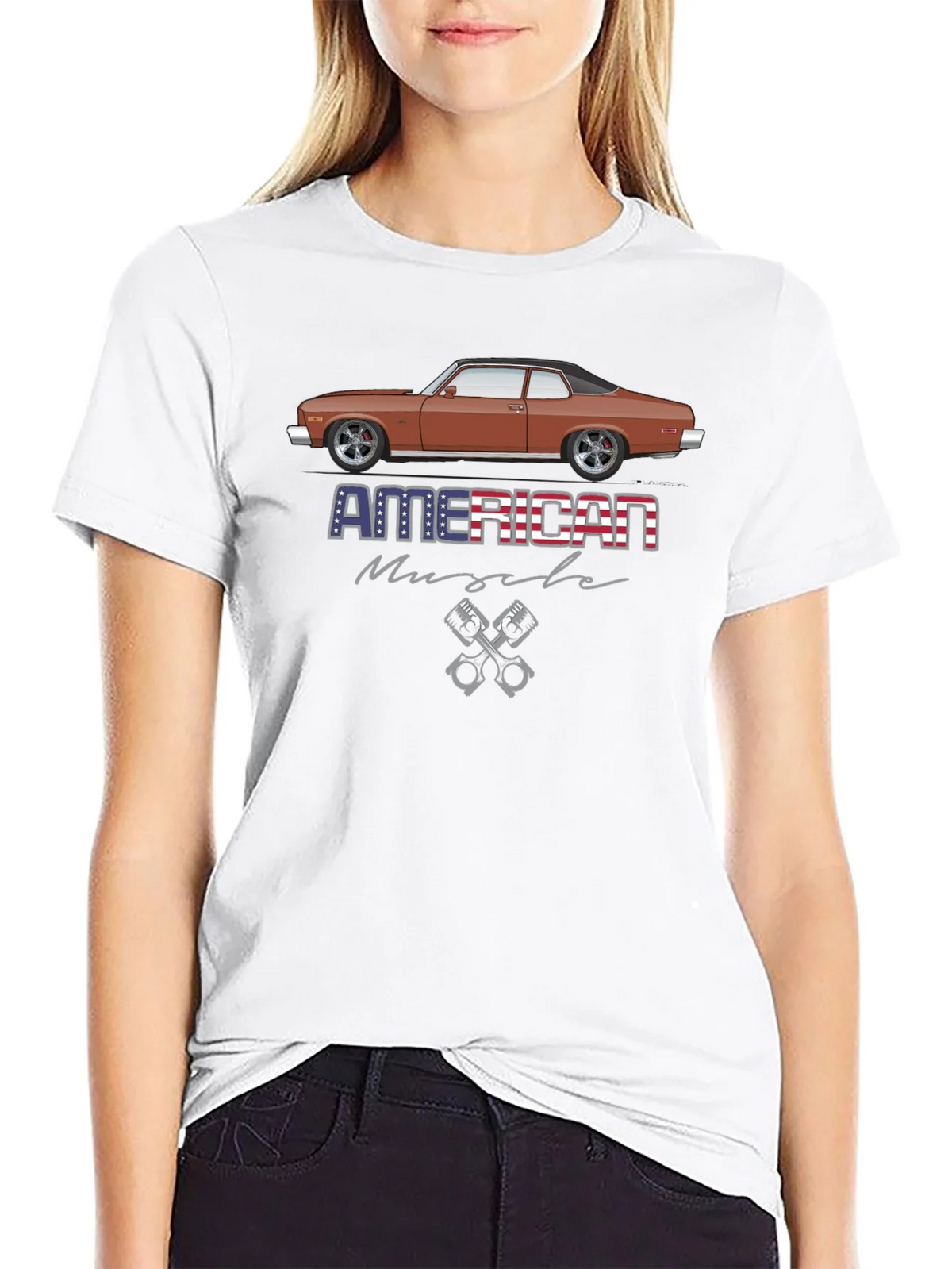 American Muscle Car Graphic T-Shirt product image 8