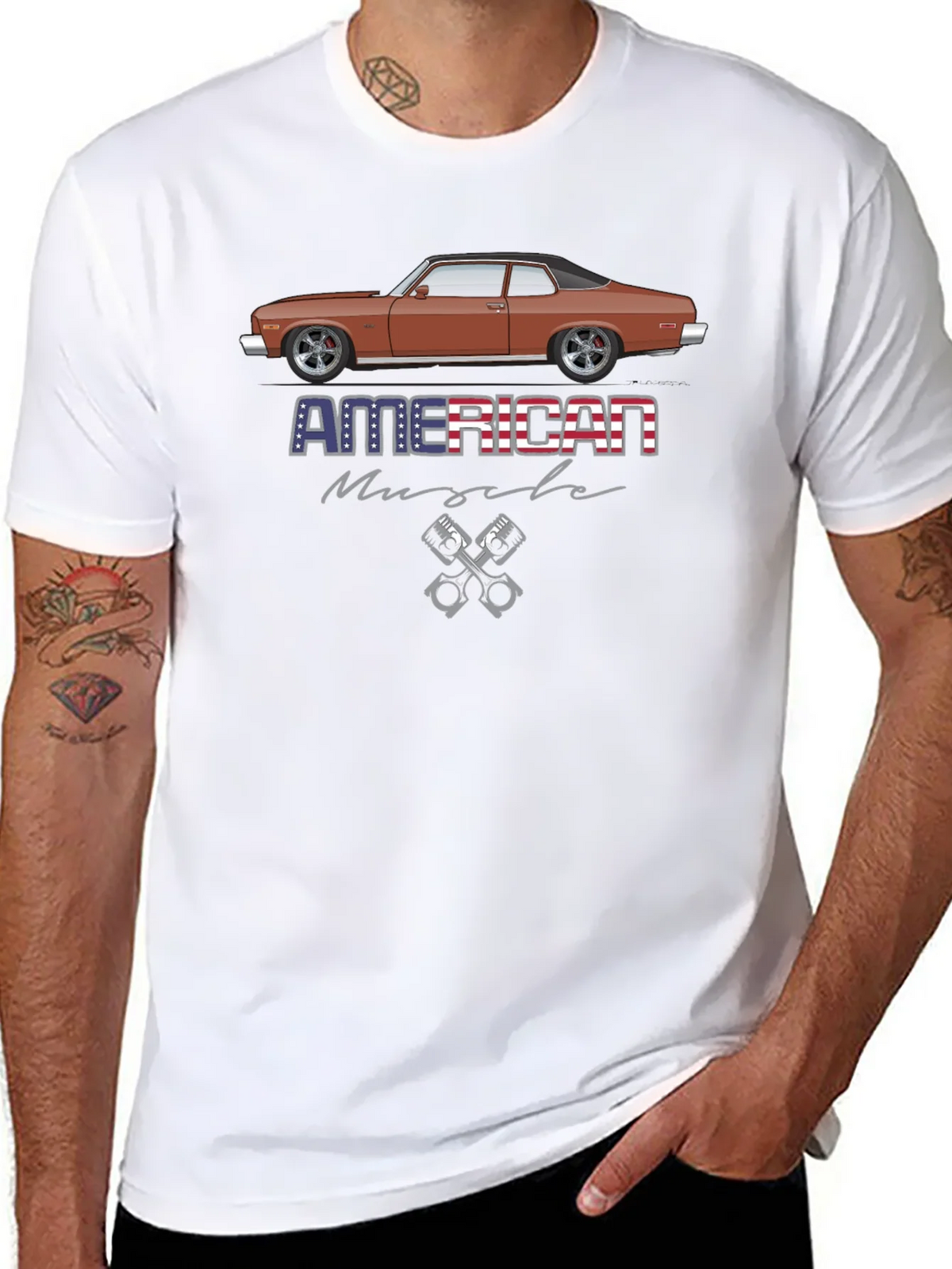 American Muscle Car Graphic T-Shirt product image 7