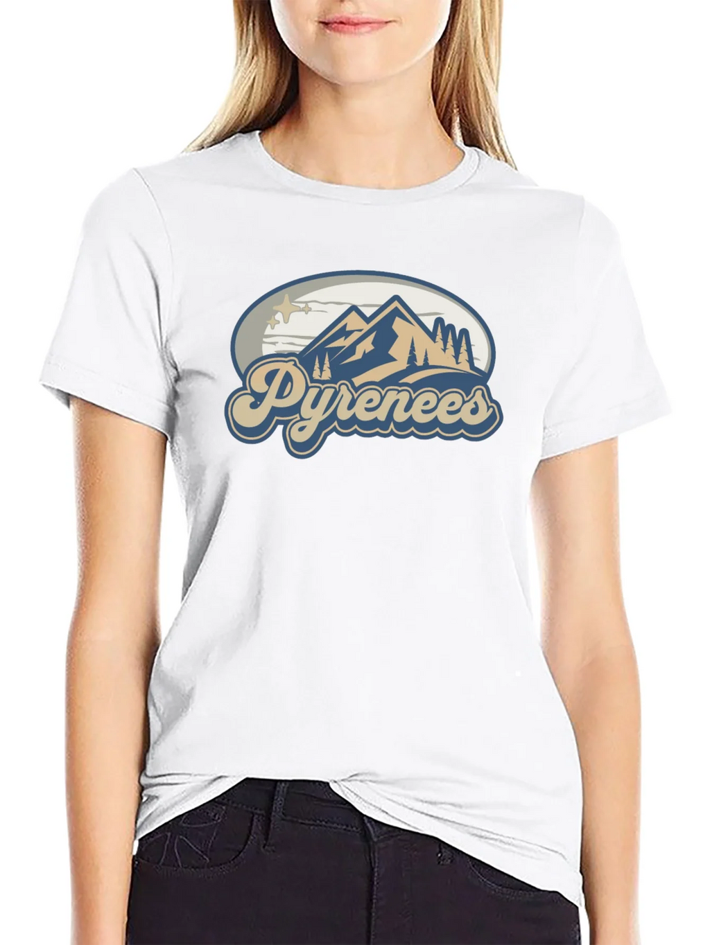 Pyrenees Mountain T-Shirt - Black product image 8