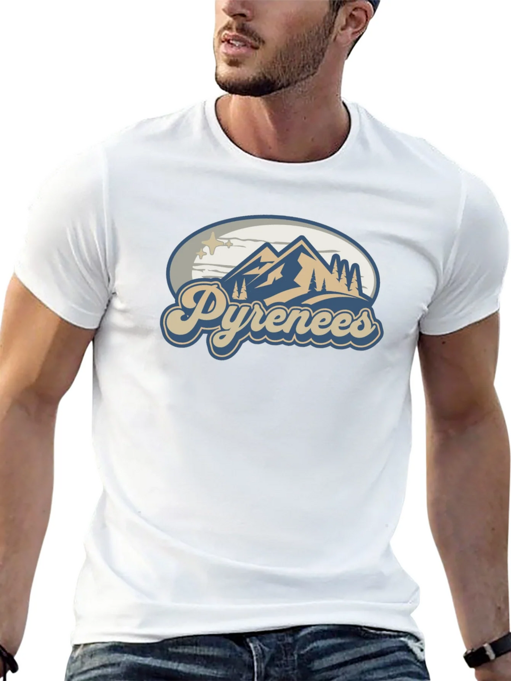 Pyrenees Mountain T-Shirt - Black product image 12