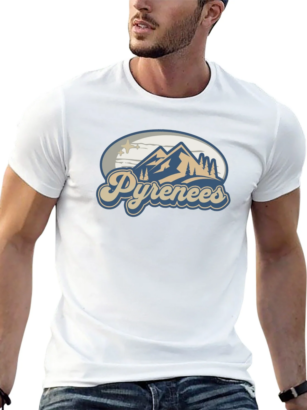 Pyrenees Mountain T-Shirt - Black product image 12