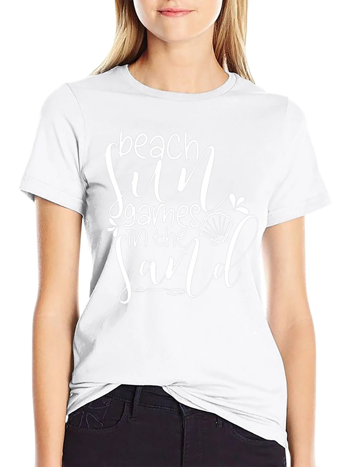Beach Sun Games in the Sand Black T-Shirt product image 8
