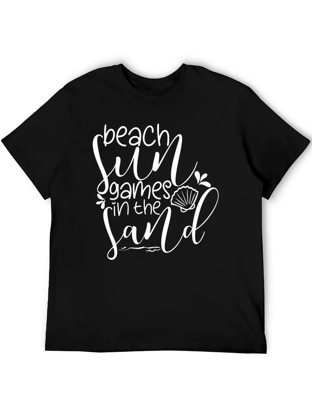 Beach Sun Games in the Sand Black T-Shirt product image 5