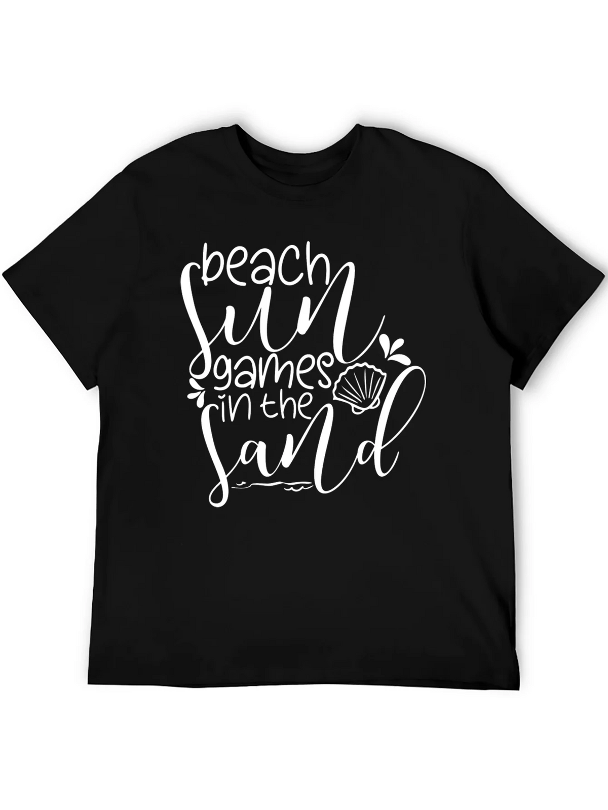 Beach Sun Games in the Sand Black T-Shirt product image 5