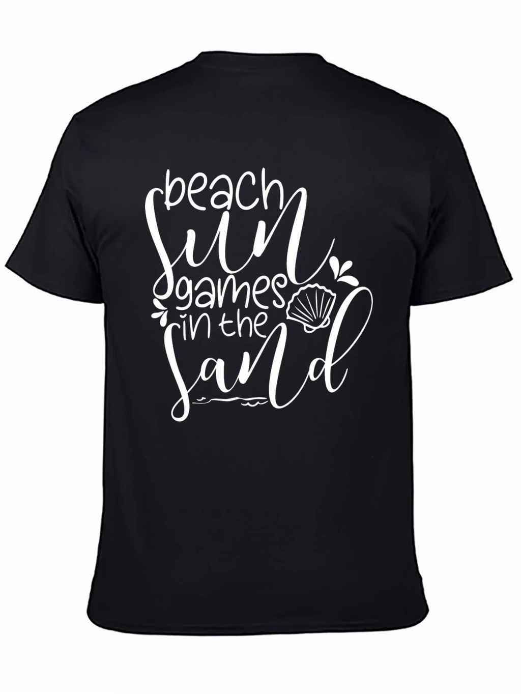 Beach Sun Games in the Sand Black T-Shirt product image 4