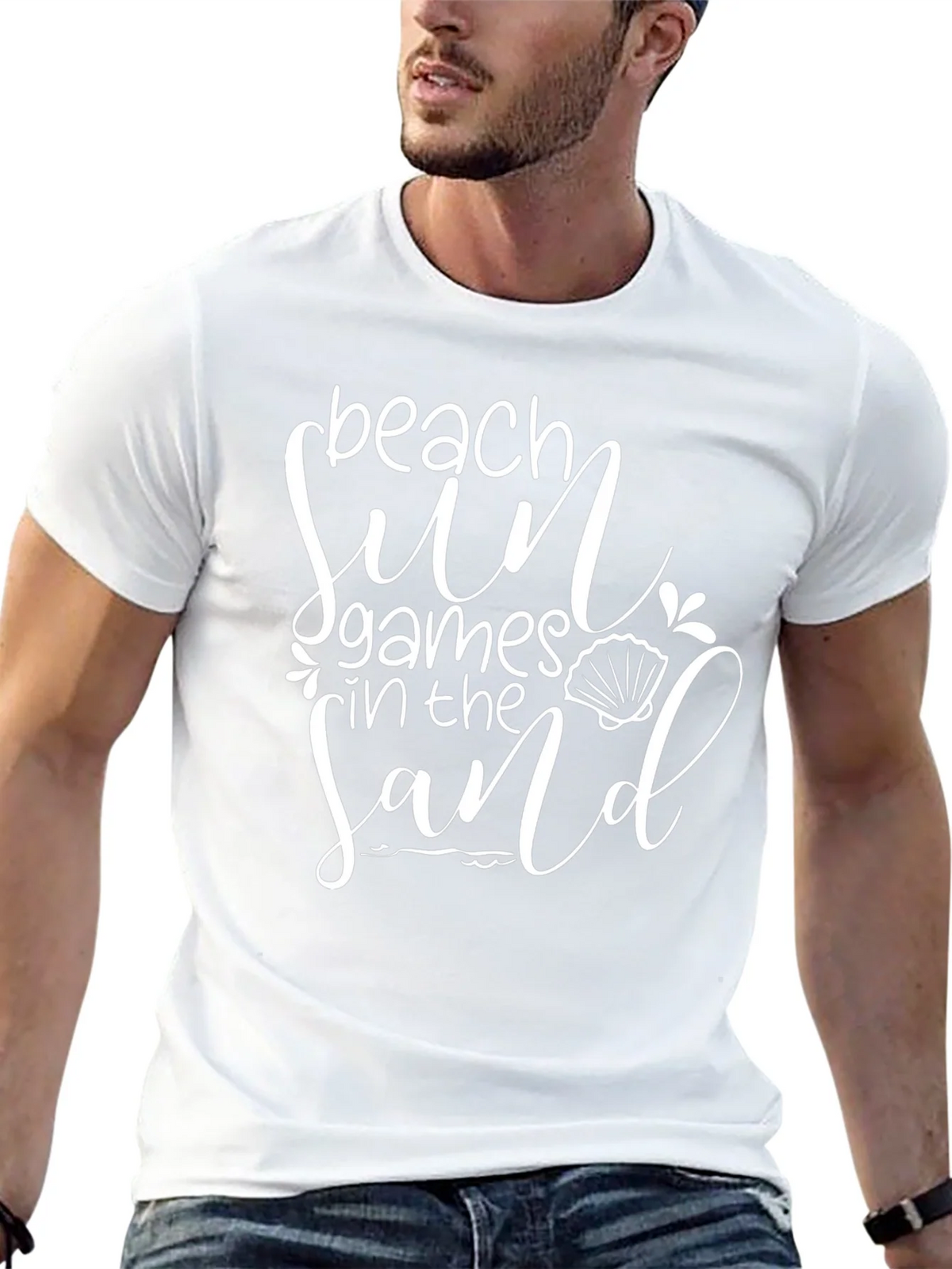 Beach Sun Games in the Sand Black T-Shirt product image 12