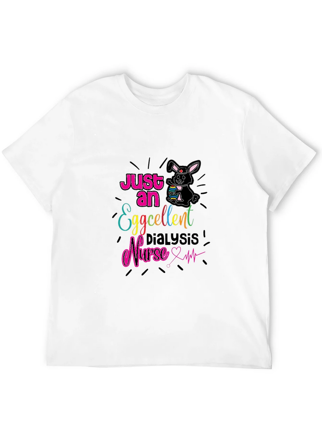 Eggcellent Dialysis Nurse Easter T-Shirt product image 6