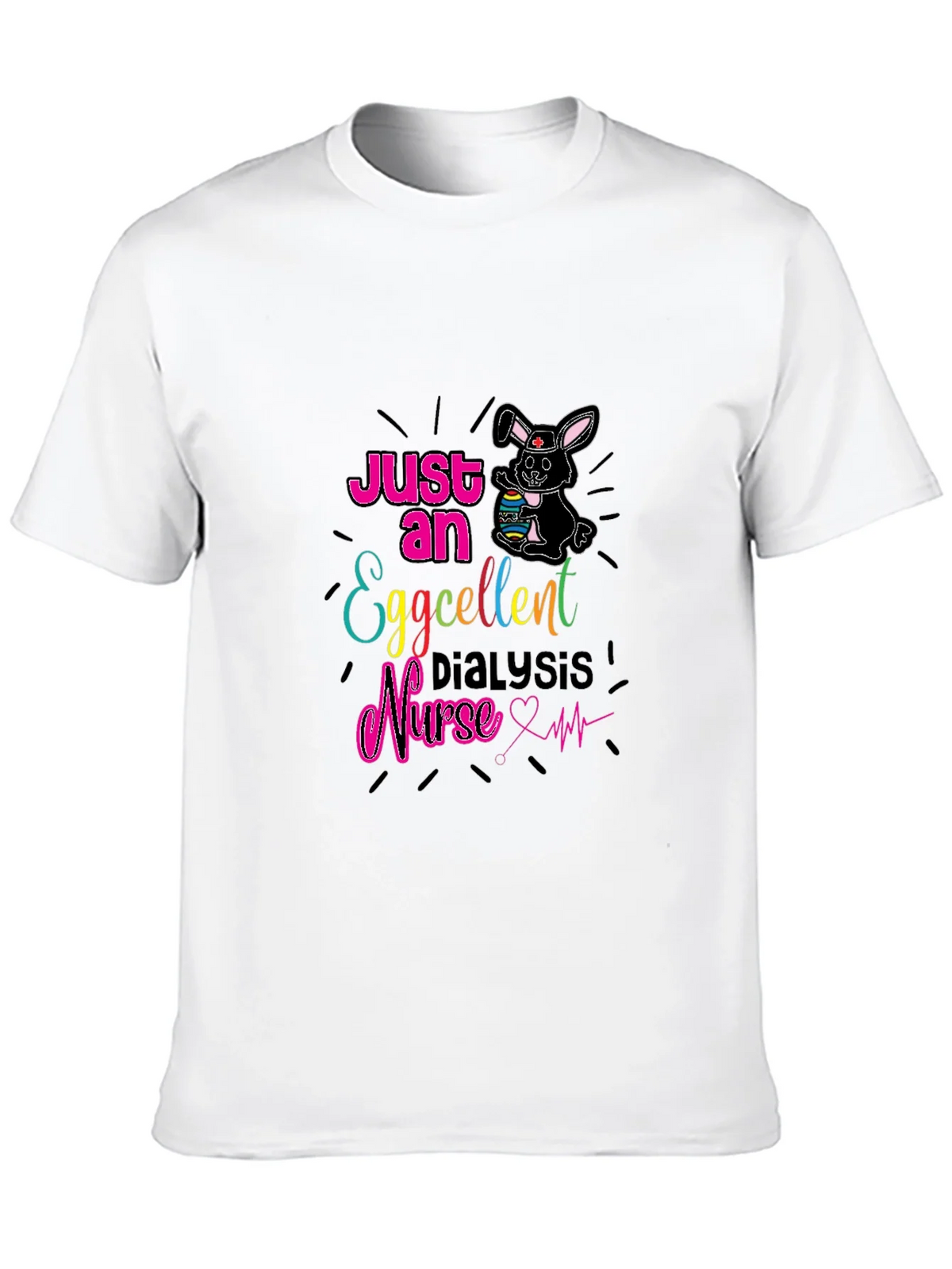 Eggcellent Dialysis Nurse Easter T-Shirt product image 5
