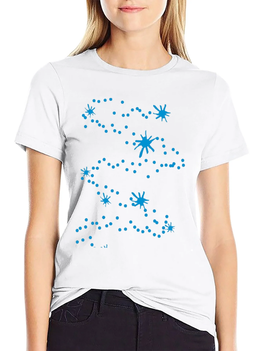 Celestial Constellation Print Black Tee product image 8