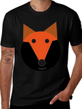 Fox Graphic Tee - Black Cotton Blend product image 1