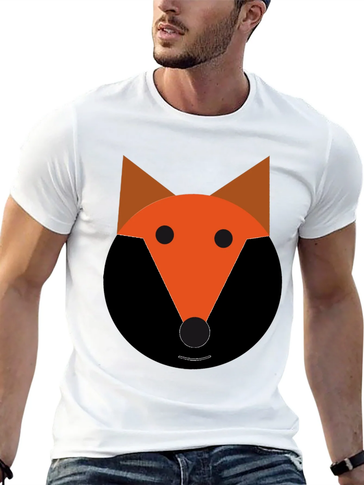 Fox Graphic Tee - Black Cotton Blend product image 12