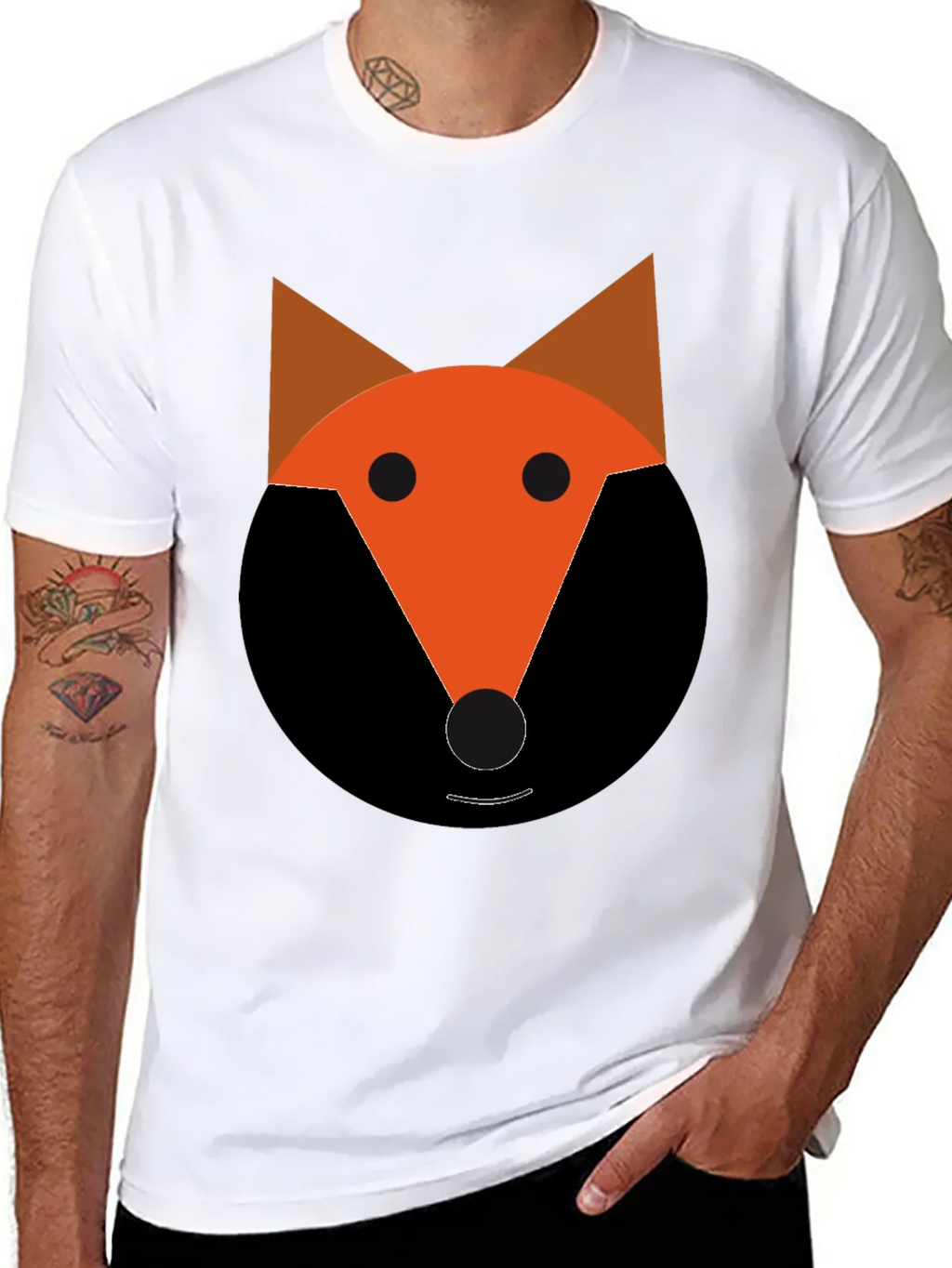 Fox Graphic Tee - Black Cotton Blend product image 7