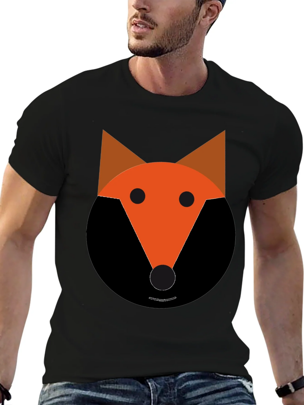 Fox Graphic Tee - Black Cotton Blend product image 6