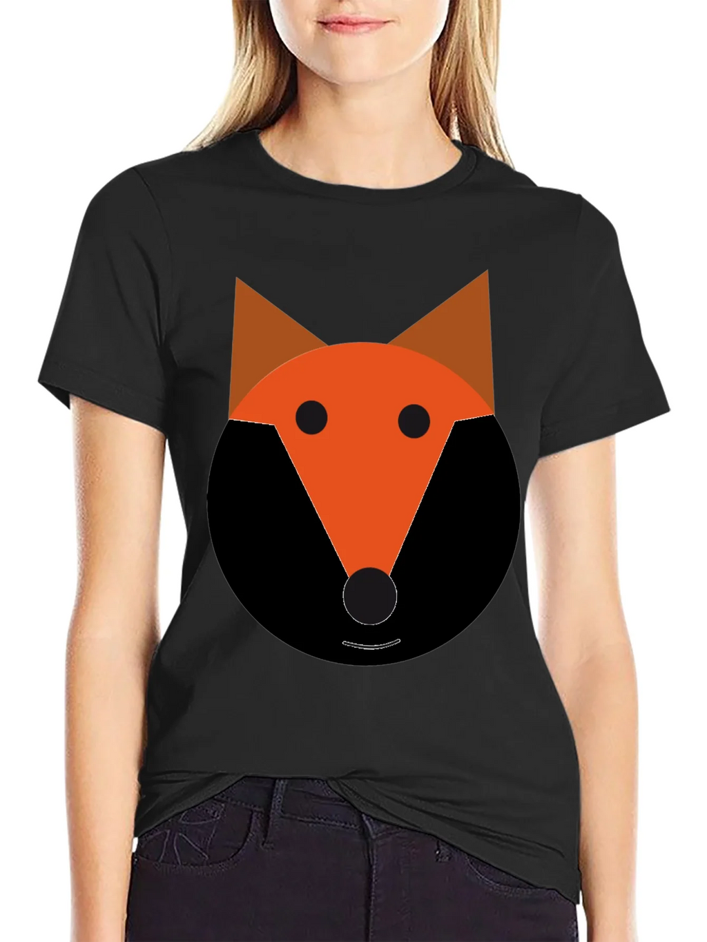 Fox Graphic Tee - Black Cotton Blend product image 2