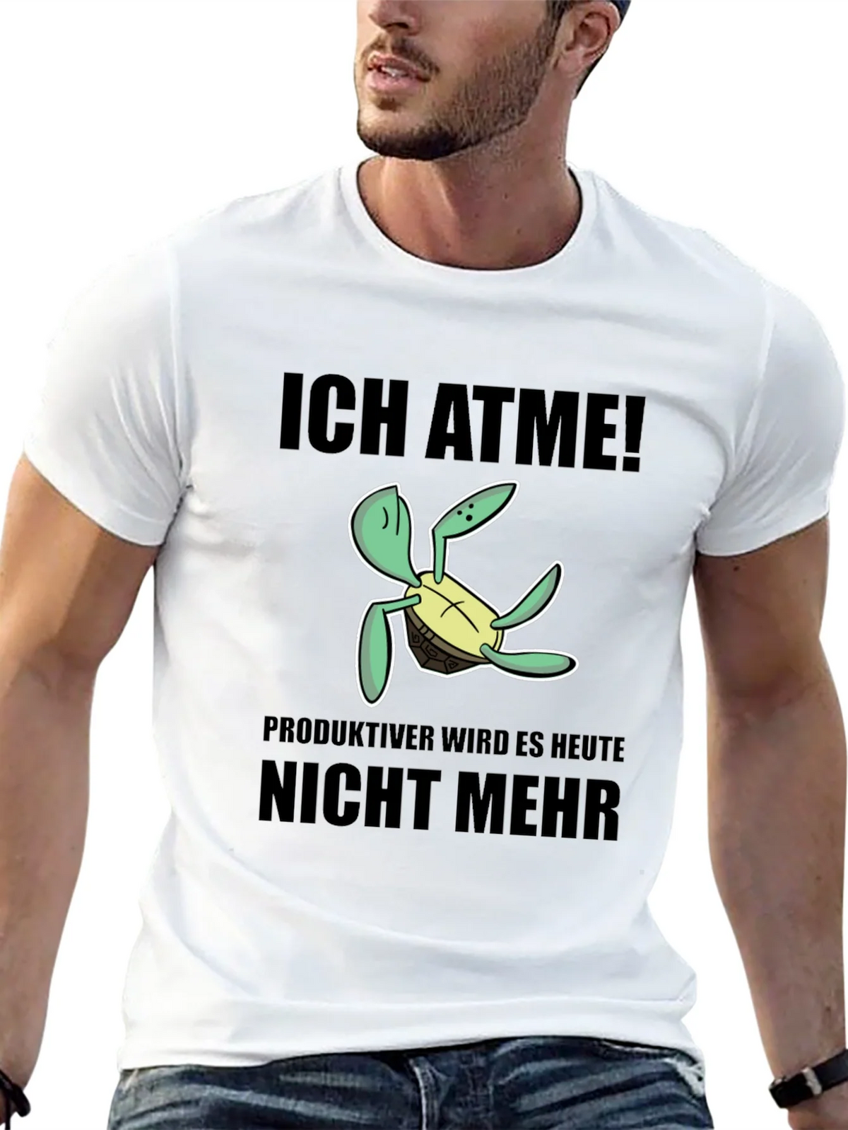 Ich Atme Turtle T-Shirt - Funny German Slogan Tee product image 6