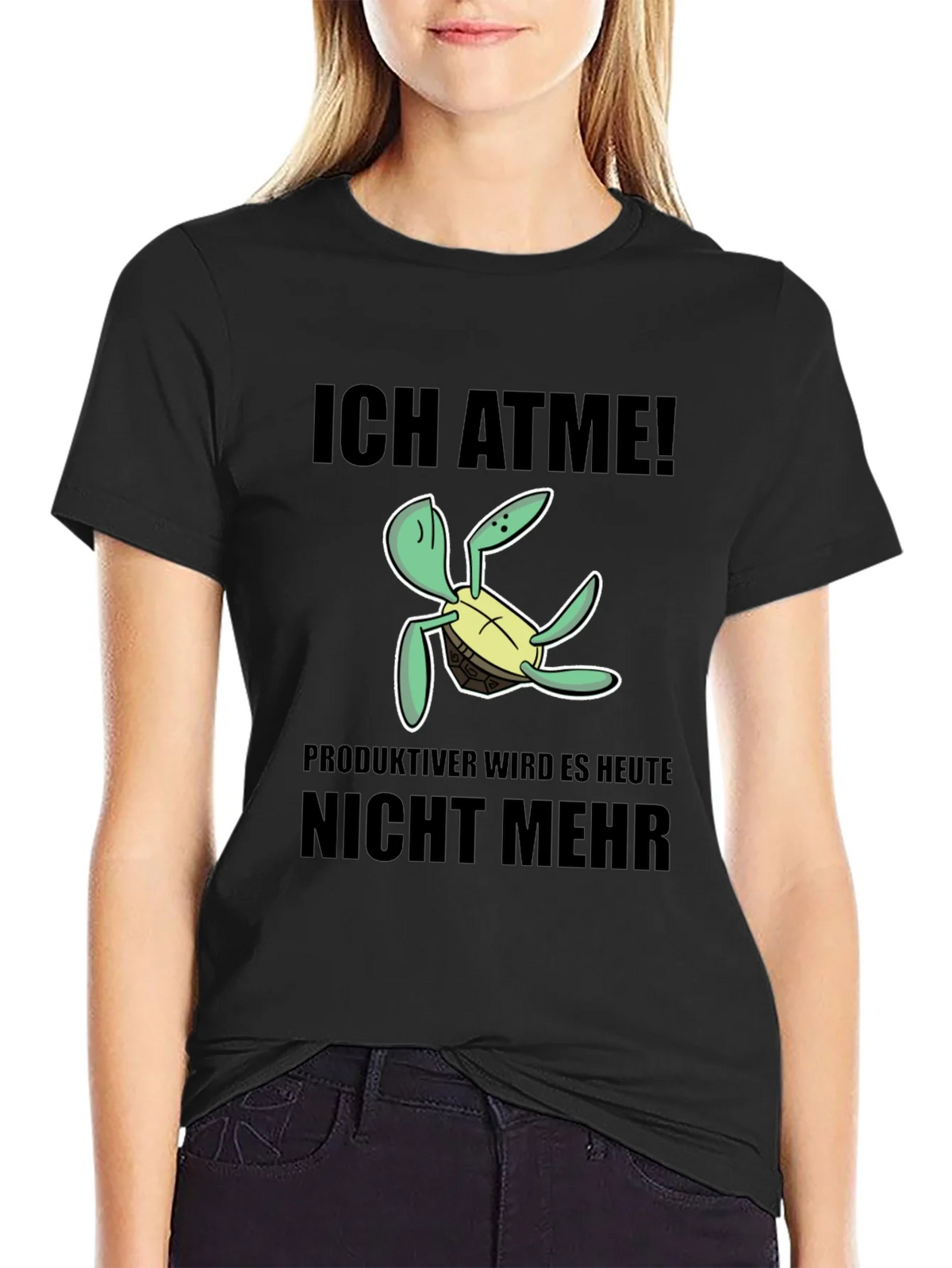 Ich Atme Turtle T-Shirt - Funny German Slogan Tee product image 2