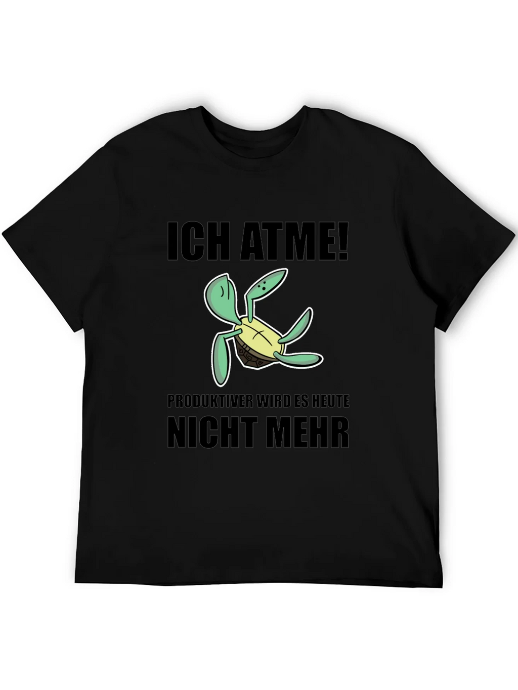 Ich Atme Turtle T-Shirt - Funny German Slogan Tee product image 3