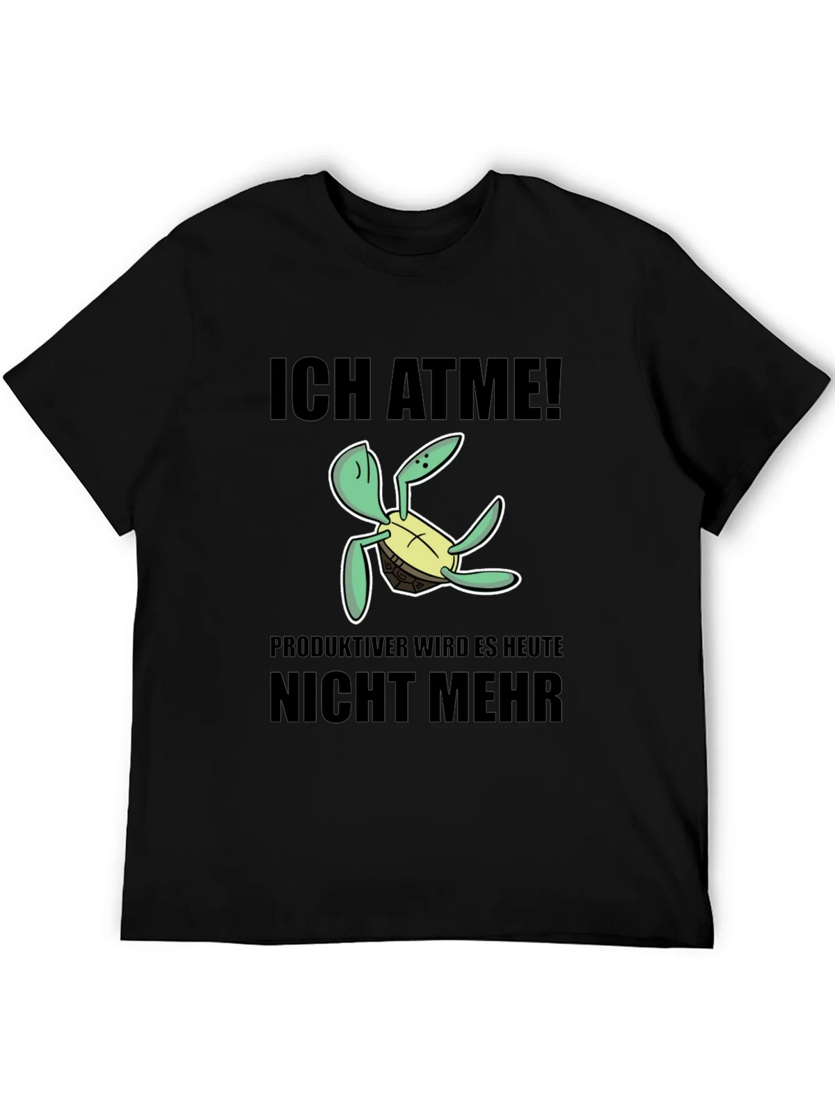 Ich Atme Turtle T-Shirt - Funny German Slogan Tee product image 3