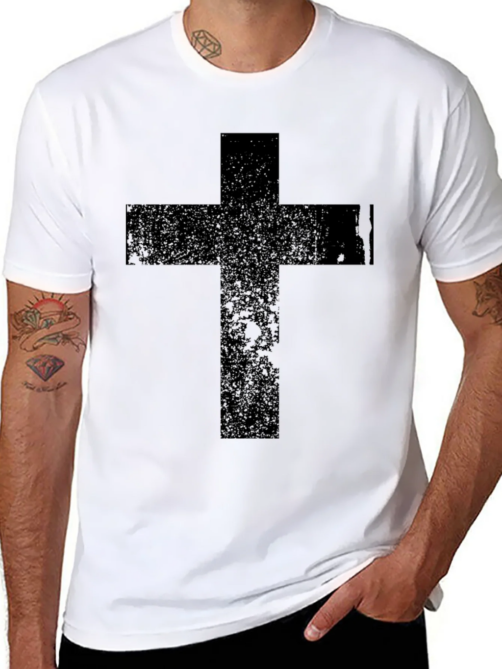 Black Cross Graphic T-Shirt - Religious Apparel product image 7