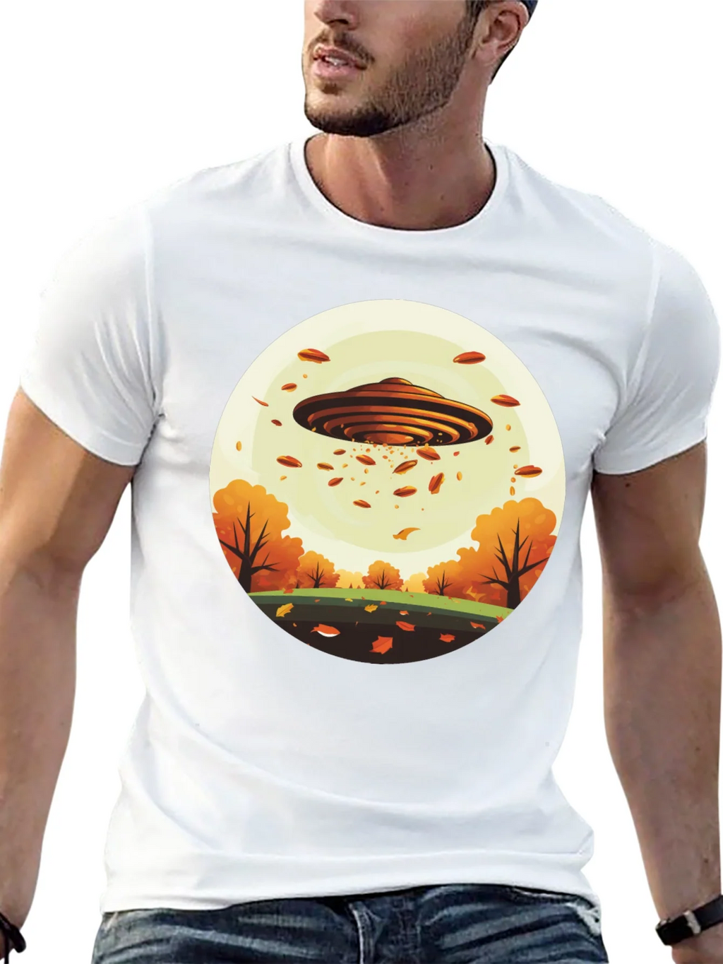 UFO Autumn Harvest T-Shirt product image 12