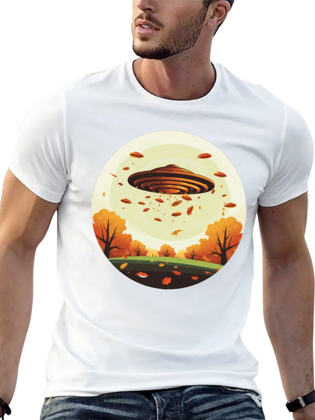 UFO Autumn Harvest T-Shirt product image 12
