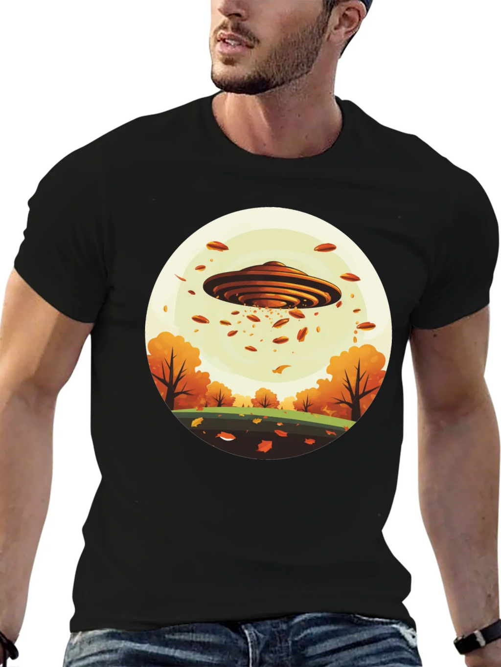 UFO Autumn Harvest T-Shirt product image 6