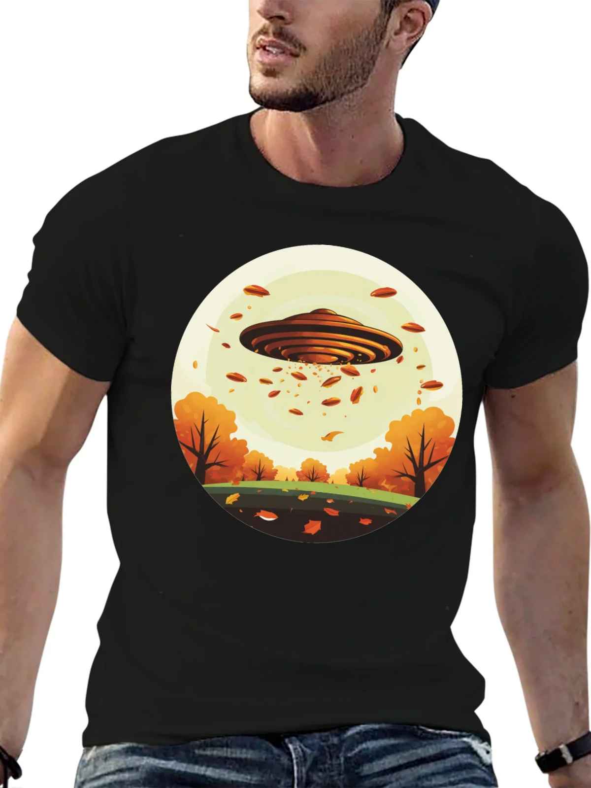 UFO Autumn Harvest T-Shirt product image 6