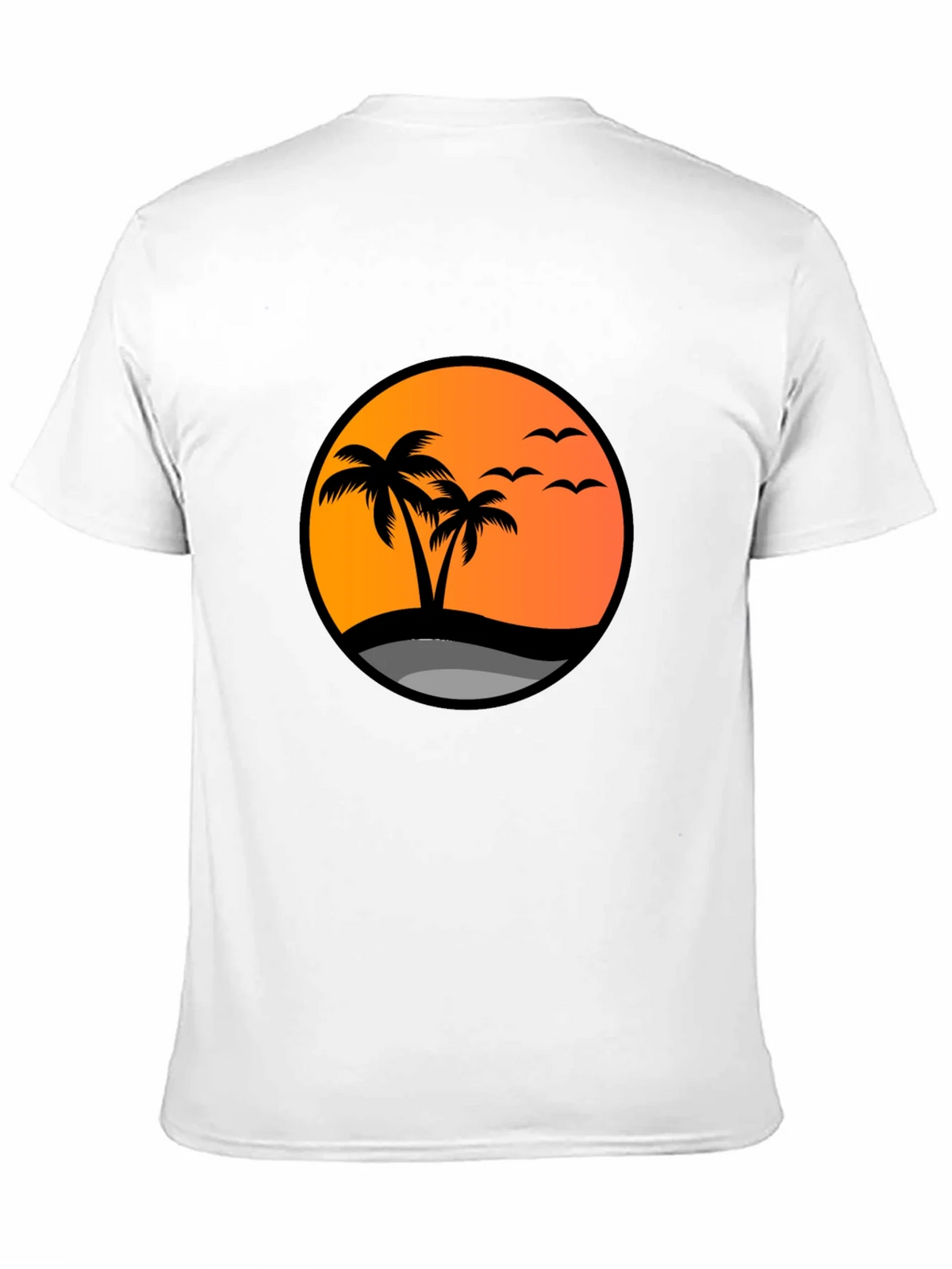 Sunset Palm Tree Graphic Tee - Black product image 10