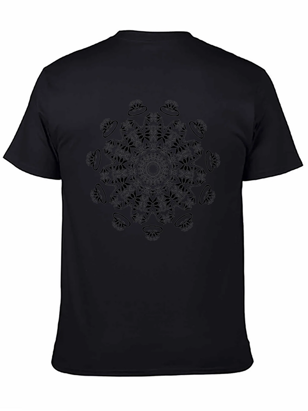 Black Mandala Graphic Tee - Casual Comfort product image 4