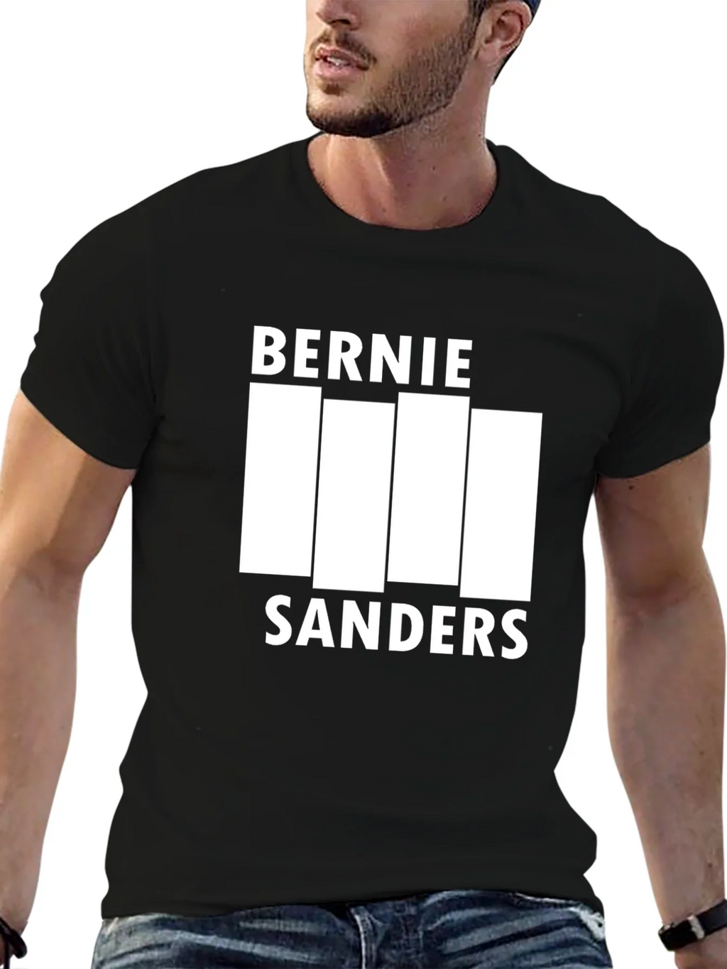 Bernie Sanders Black Flag Inspired T-Shirt product image 4