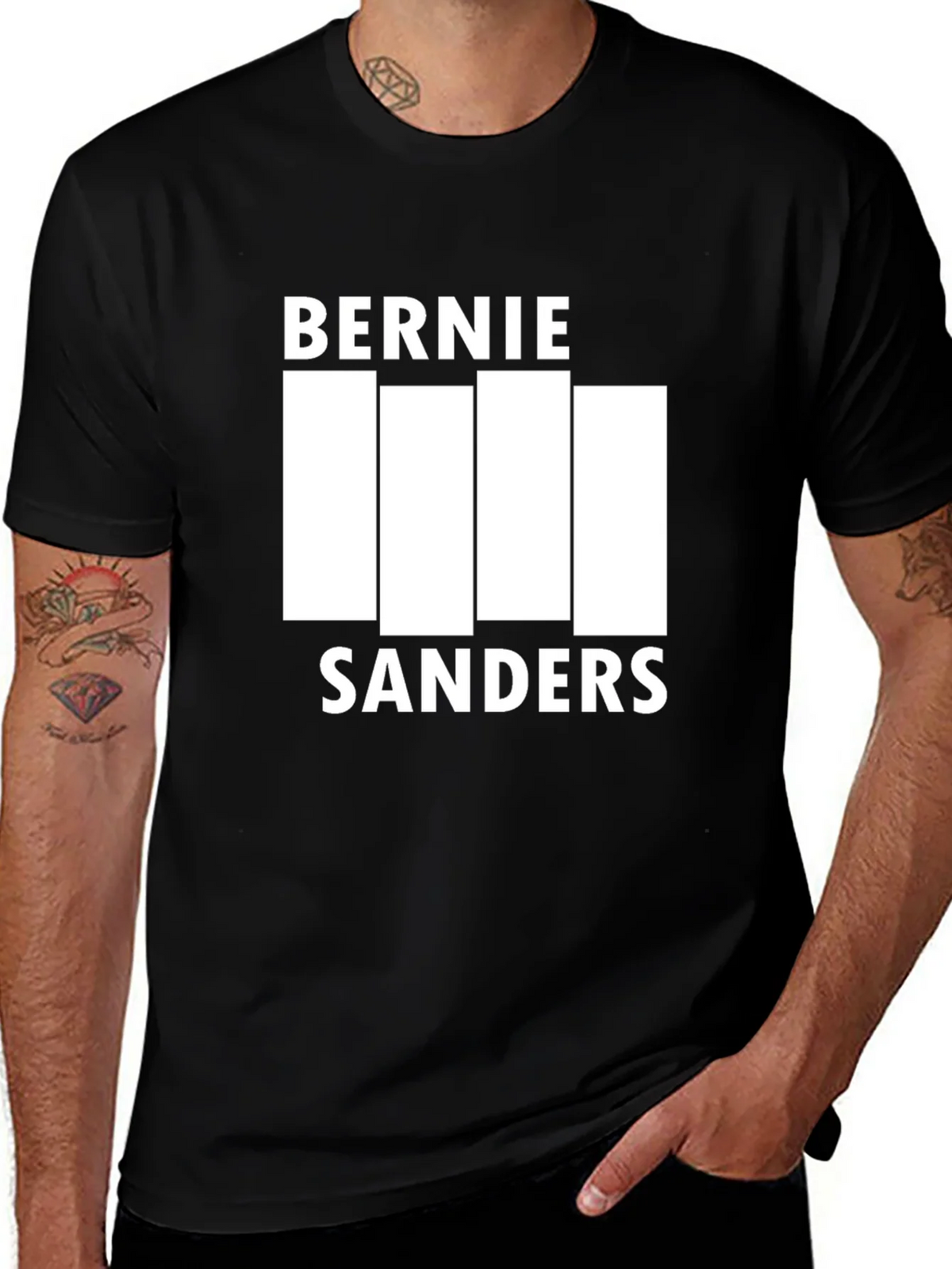 Bernie Sanders Black Flag Inspired T-Shirt product image 1
