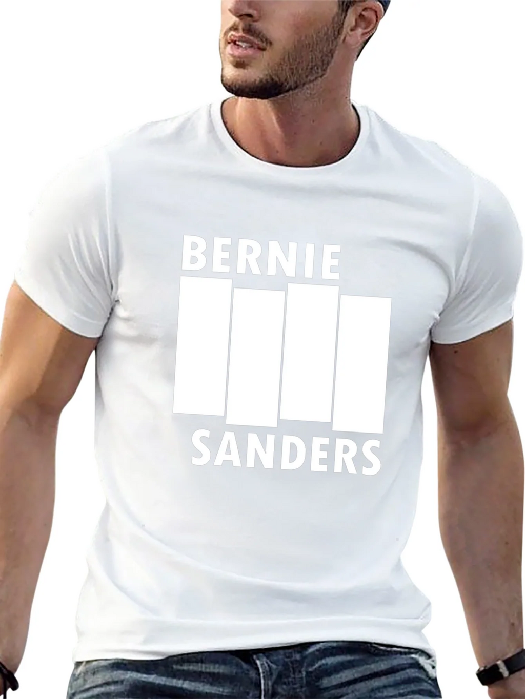 Bernie Sanders Black Flag Inspired T-Shirt product image 6