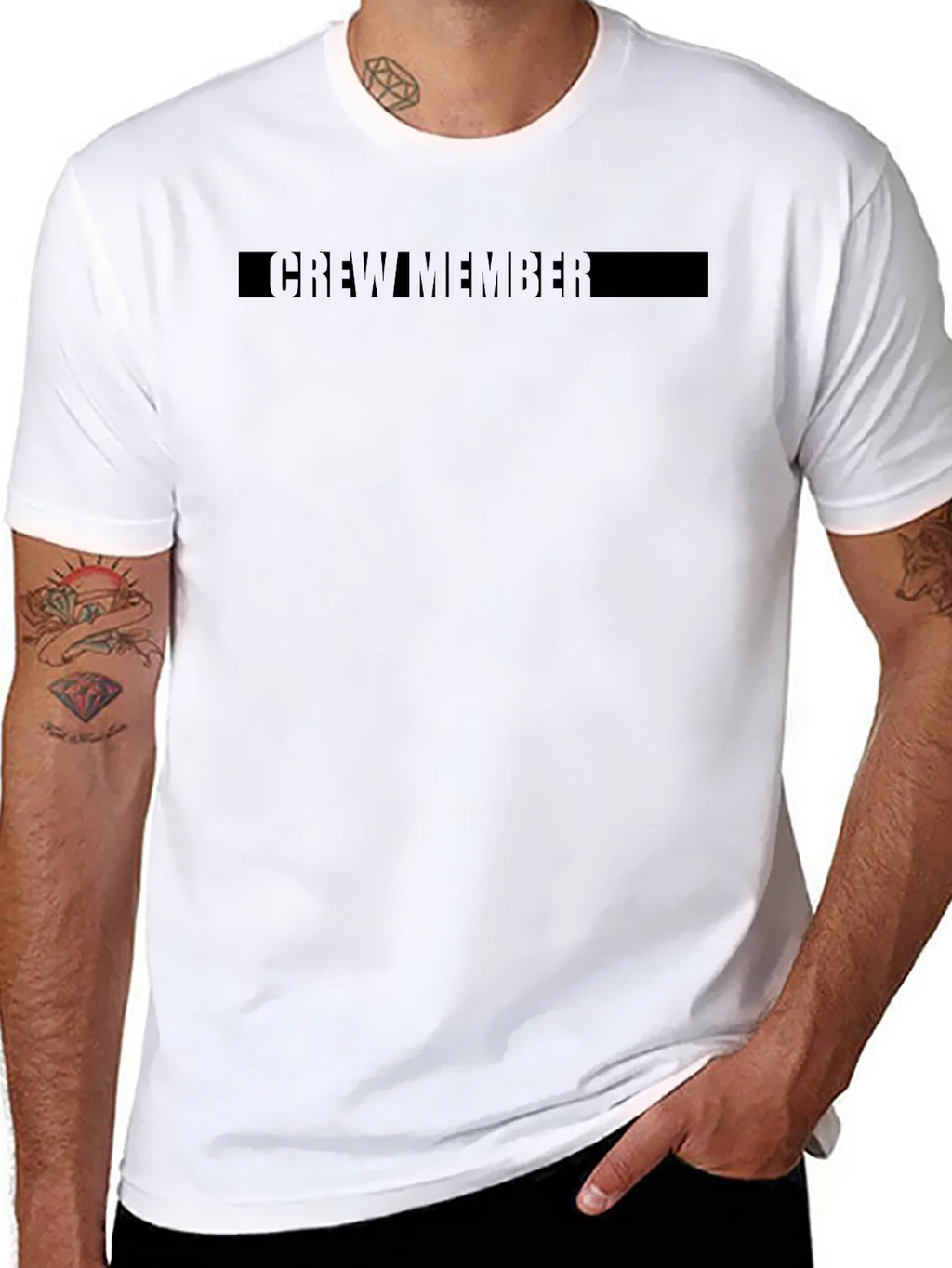 Crew Member Black Graphic Tee product image 7